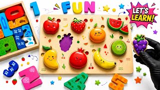 Best Learn Numbers, Shapes & Counting 1 - 10 | Preschool Toddler Learning Toy Videos