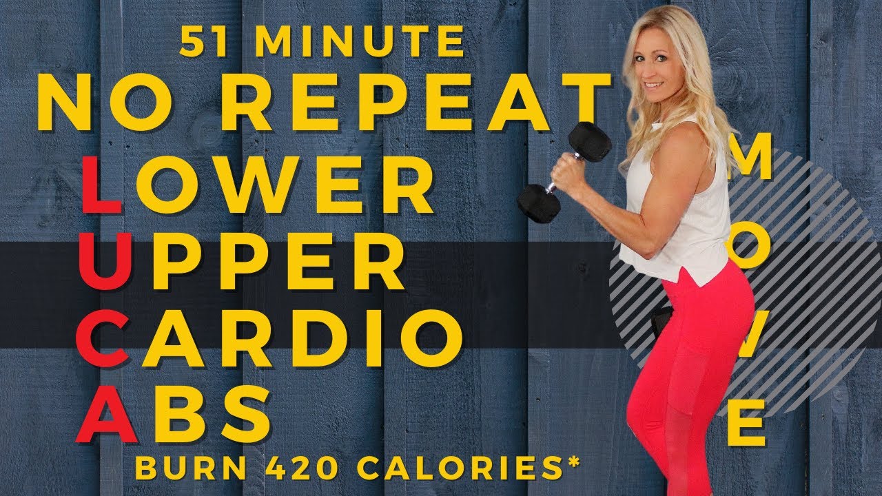 51 MINUTE No Repeat Total Body CARDIO & STRENGTH | Women Over 40 ...