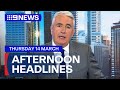 Coalition proposes youth crime social media law; E-bike sparks Sydney unit fire | 9 News Australia