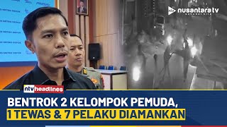 Tawuran Sadis di Depok Berujung Maut, Polisi Tangkap 7 Pemuda Bersenjata Tajam | NTV HEADLINES