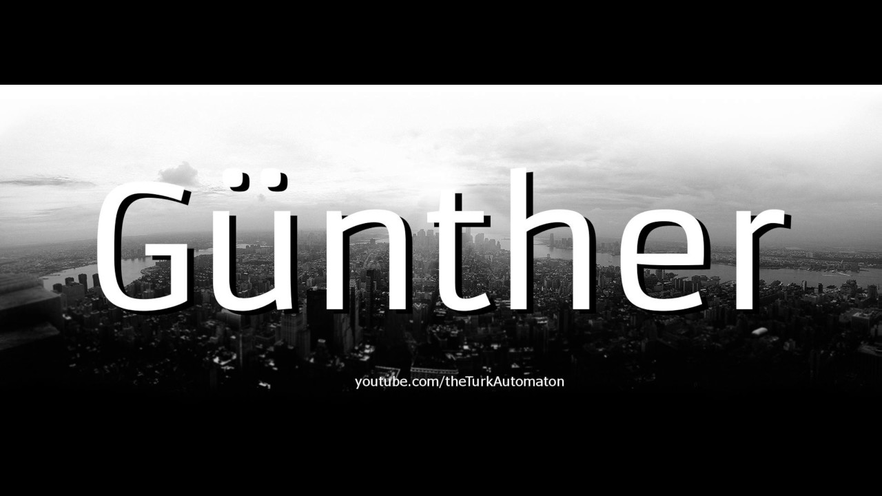 How To Pronounce G nther Jakobs In German YouTube