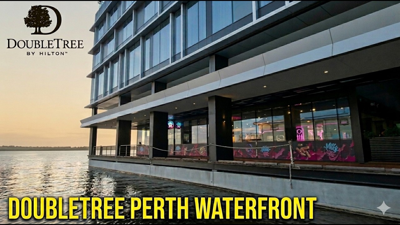 [4K] Hotel Tour | 🇦🇺 PERTH,  Doubletree Perth Waterfront,  2026 Review with city sightseeing walk