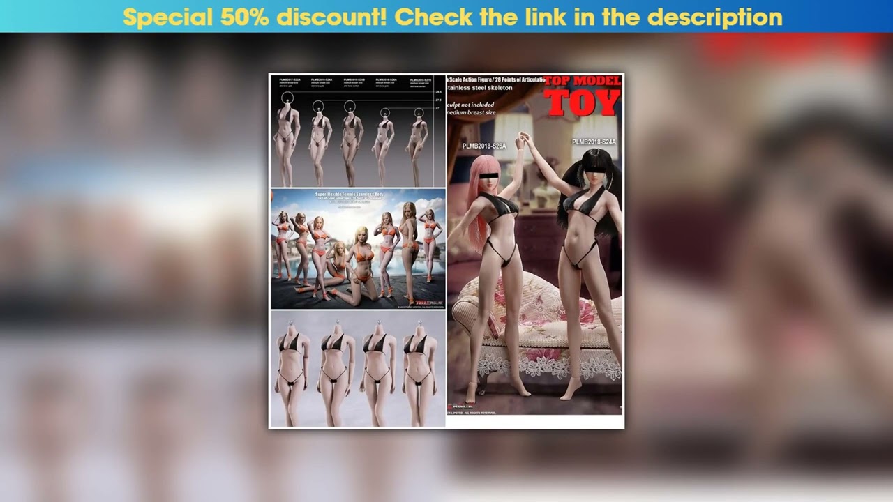 First Look Tbleague Phicen 1/6 Female Super-flexible Body Doll No Head Suntan/Pale Skin Small/Middl