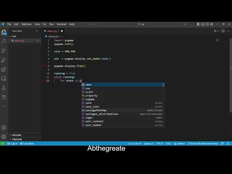 How to make a window with pygame#python