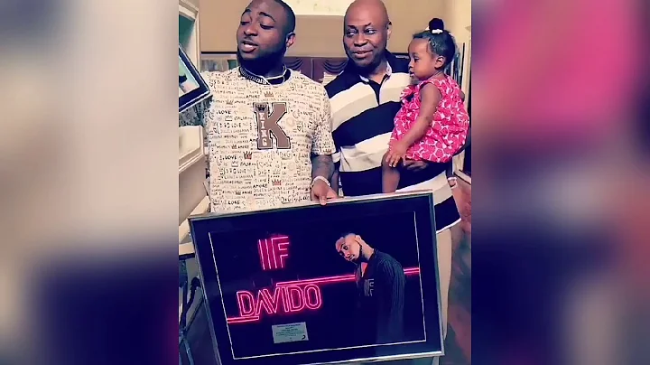 Davido shows his achievements and his daughter Hailey to his father