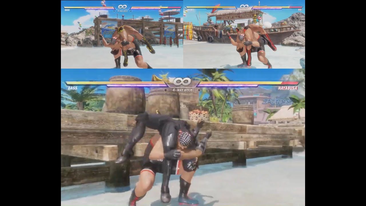 DOA6 Lee,Rig,Hayabusa, ryona(male ryona)