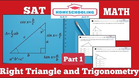 SAT MATH | Right Triangle and Trigonometry [Part 1] |Concept to level 3 question| Homeschooling SAT