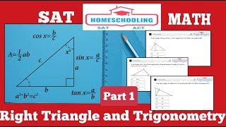 SAT MATH | Right Triangle and Trigonometry [Part 1] |Concept to level 3 question| Homeschooling SAT