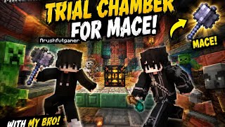 Minecraft Trial Chamber With Friend 🔥 Mace Loot Hunt! (Insane Fight 😱)