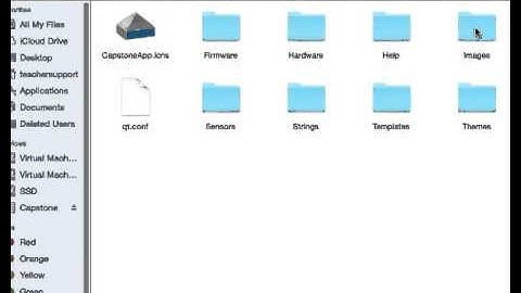 Accessing Button and Sensor Images on Macintosh Capstone