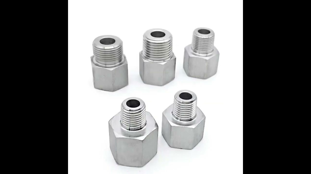 304 Stainless Steel Pipe Fitting Connector Adapter Metric to BSP 1/8" 1/4