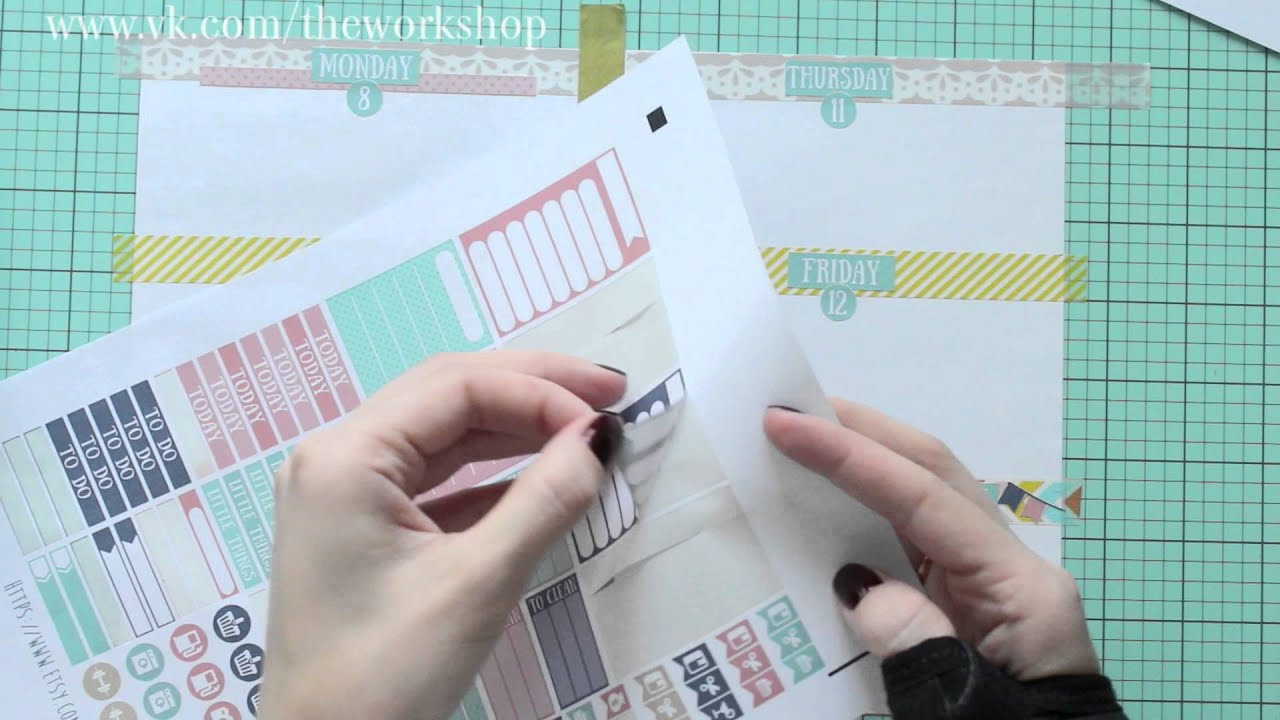 Декор планнера на неделю // Weekly planner setup