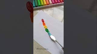 Rainbow feather painting 🤯🪶🌈 #shorts #painting #acrylic #easy #paintingideas #drawing #shortsvideo