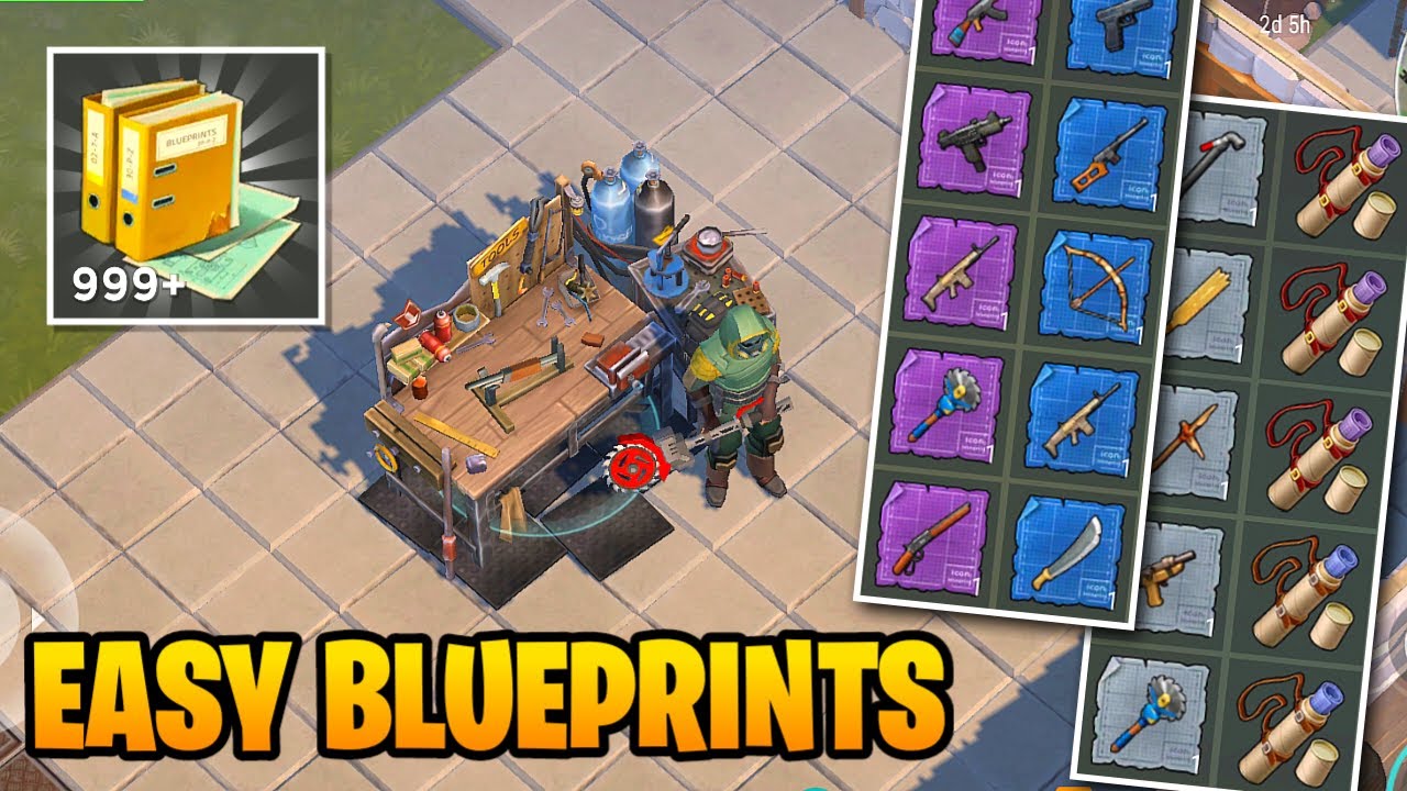 HOW TO GET WEAPON BLUEPRINTS EASILY - Last Day on Earth: Survival
