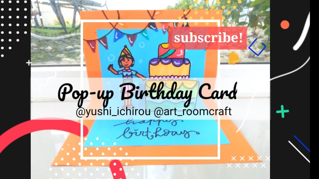 Pop-up Birthday Card | Art and craft | DIY | activity for kids - YouTube