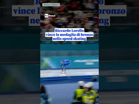 Video Riccardo Lorello vince la medaglia di bronzo nello speed skating