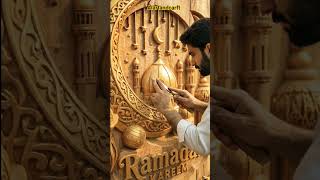Carpenter Makes Wooden Sculpture of “Ramzan Kareem” | Amazing Wood Carving ASMR | Ramadan Decor