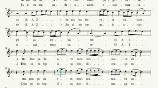 Ne Feryad Edersin Divane Bülbül - Nota Eşliğinde Karaoke Ton Bolahenk Neyi - E