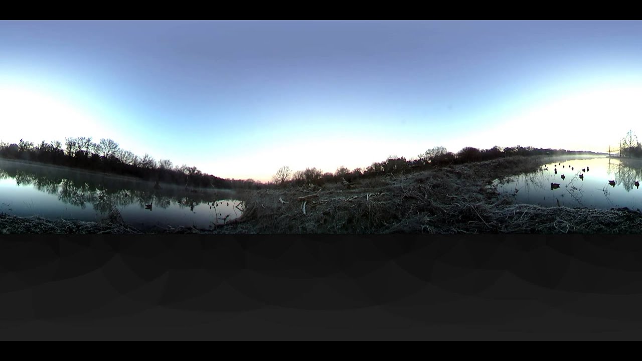 Morning duck hunting with 360 camera