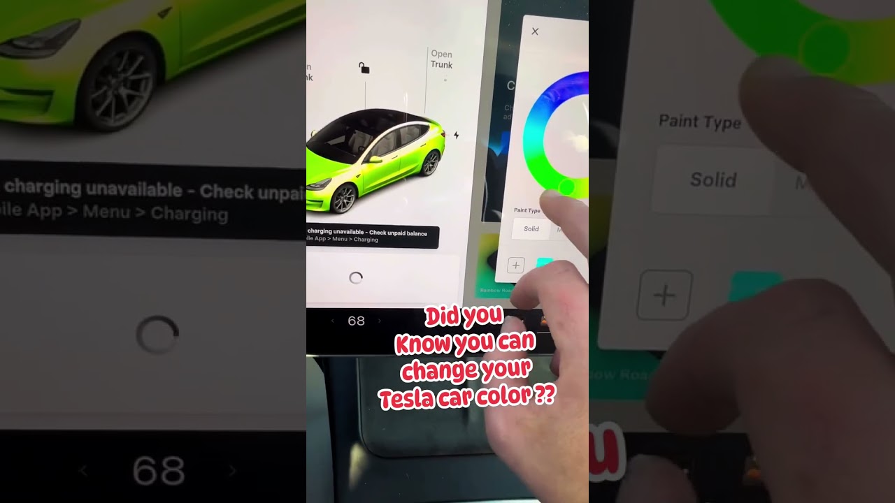 Instantly change your Tesla paint job new technology