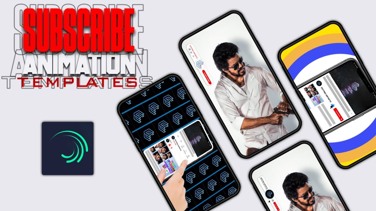 Subscribe Animation Templates🤯⚡ In Alightmotion 2021 || AlightmotionEditing