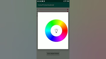 Color picker bulb view