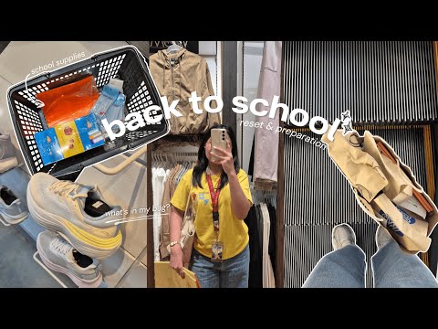 🔗 back to school reset + preparation for college, what's in my bag, senior year! UNI SERIES Lovely B