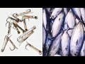 How to Catch Bonito, Skipjack Tuna using a DIY Hanging Jumping Fishing Lures from Dextrose Hose