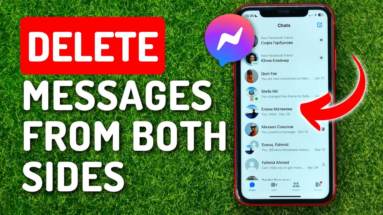 How to Delete Conversation on Messenger From Both Sides - YouTube