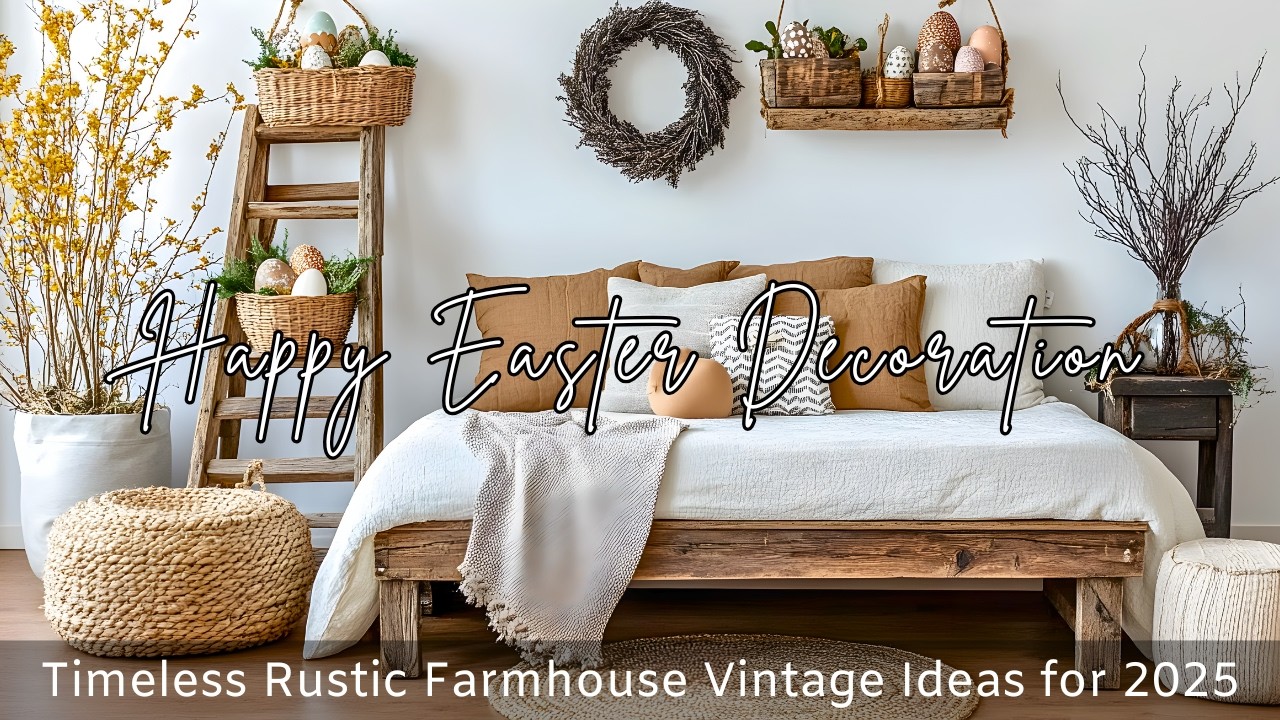 Rustic Vintage Easter Décor: Farmhouse Style for a Cozy Spring Home 🏡✨