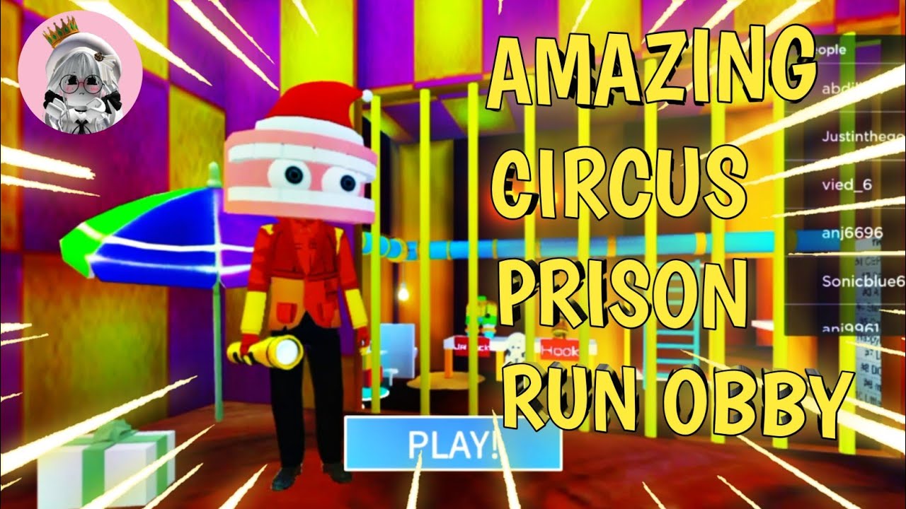Roblox amazing circus prison run ( escape obby ) speedrun obby - roblox ...