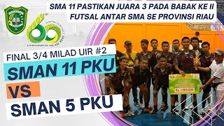 SMAN 11 Pekanbaru Raih Juara III Setelah kalahkan SMAN 5 di Final MILAD UIR KE 60 Antar SMA se Riau SMAN 11 Pekanbaru Raih Juara III Setelah kalahkan SMAN 5 di Final MILAD UIR KE 60 Antar SMA se Riau