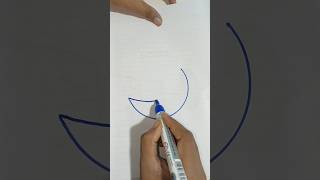 Learn to draw half moon 🌙... with easy step.. #art #shorts
