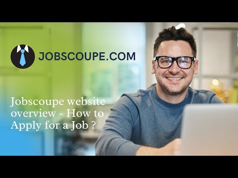 Jobscoupe website overview - How to Apply for a Job ?
