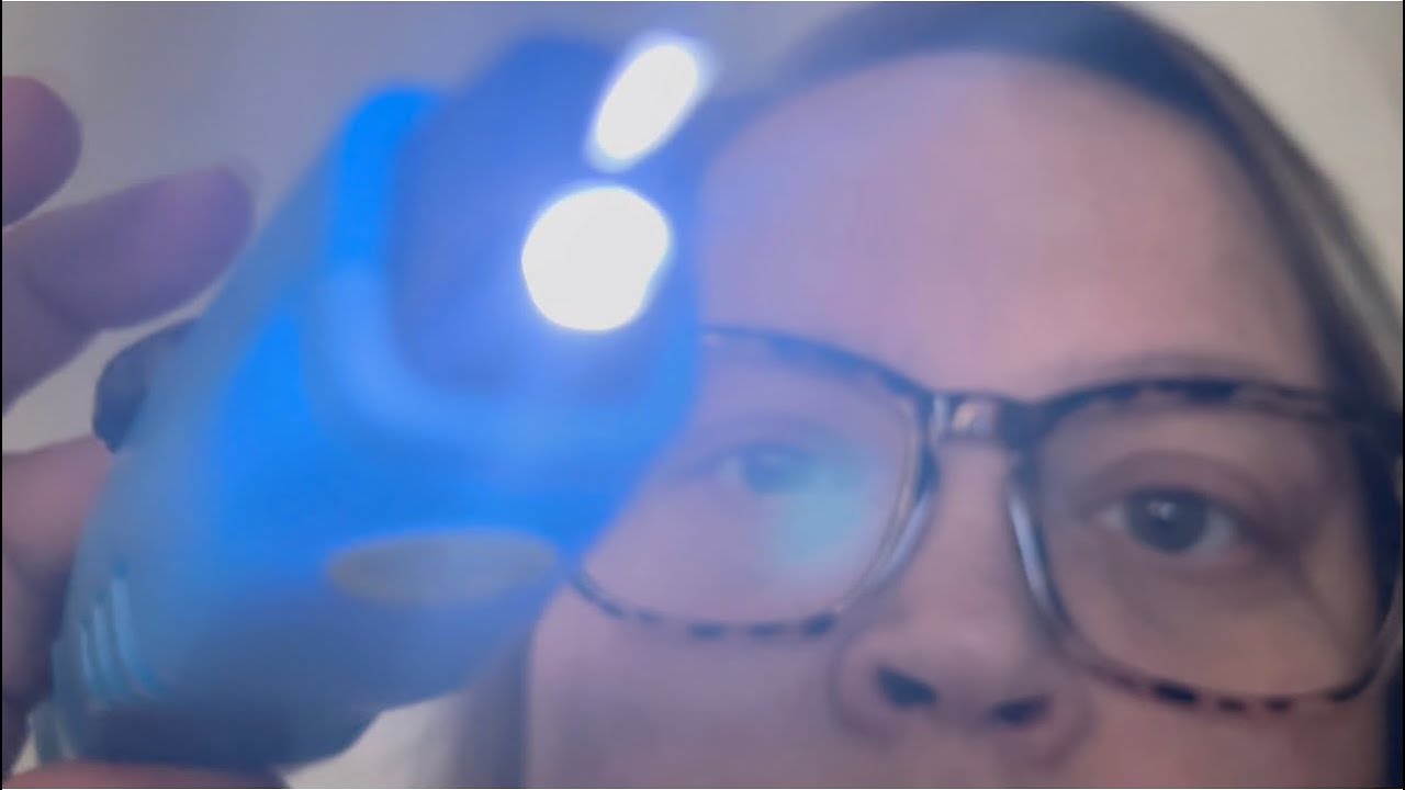 ASMR Cranial Nerve with Detailed Eye Exam for Head Injury | Spraying, Bandage, & Sticky Tape Sounds