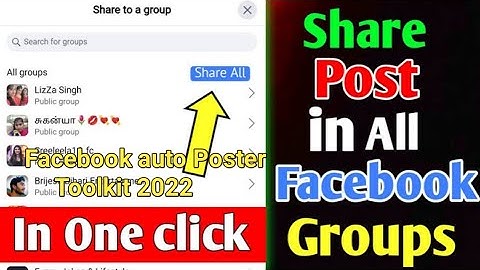 one post send to all Facebook groups by one click|auto poster Facebook toolkit|one post share to all