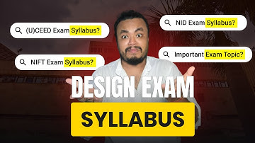 Complete CEED + UCEED + NID + NIFT Syllabus 2026 🔥 No One Explains It Like This!