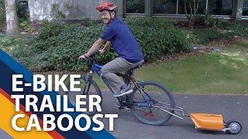 UVic student invents bike e-trailer the "Caboost"