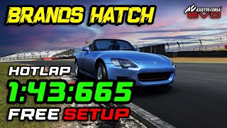 Honda S2000 Brands Hatch Hotlap 143.665 Ac Evo 0.3.2 Setup