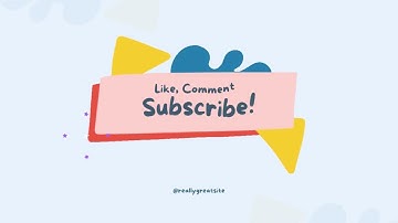 Light blue and full colour animated shapes cute playful youtube video intro and outro