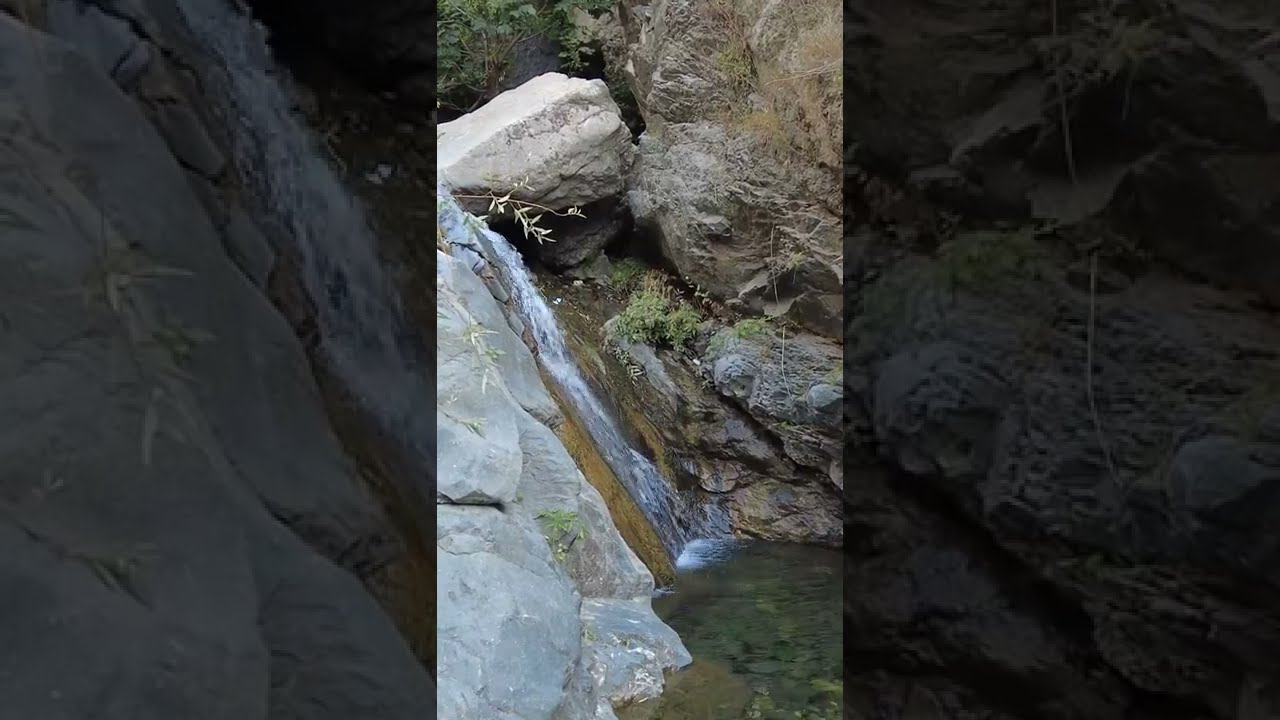 Relaxing with water sound / iran - Chal Magas Waterfall #shorts