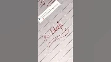 Name Kuldeep in cursive & stylish way #shortyt #handwriting #calligraphy #cursive #trending #how