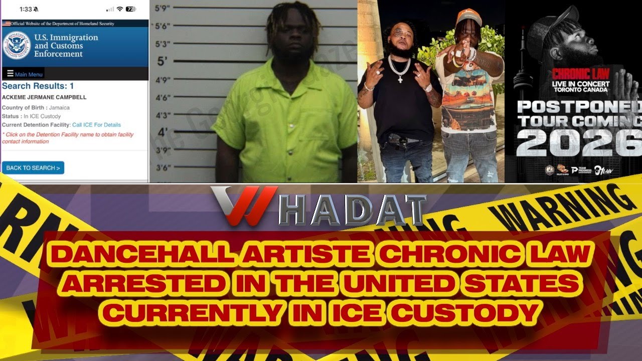 Исполнитель в стиле дэнсхолл Chronic Law арестован в США и находится под стражей иммиграционной и...