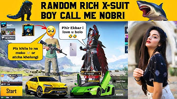 Random Rich X-Suit Boy Call Me Noobri 😭 He Shocked After See My X-Suit 🥰😍🤪