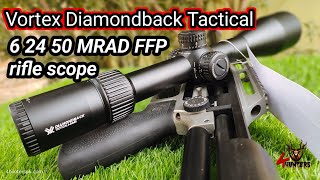 Vortex Diamondback Tactical 6 24 50 Mrad Ffp Rifle Scope With Ebr 2C Reticle