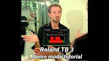 Roland TB-3 demo mode tutorial en español