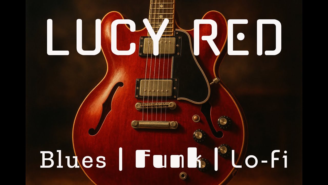 🎸 Hypnotic Blues Funk Lo-fi Guitar Vibes for Deep Focus 🌙 Lucy Red