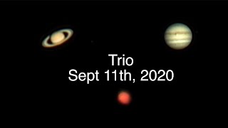 Jupiter, Saturn & Mars - Sept 11th, 2020 - Canon Ra Camera & RF 800mm Lens