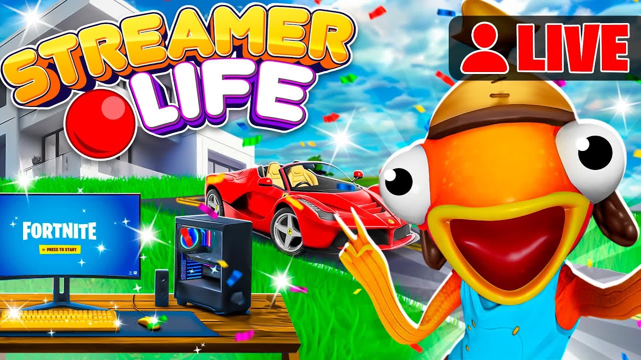 FORTNITE 🔴 STREAMER LIFE TYCOON MAX DIAMONDS, FOLLOWERS, CHESTS, KEYS