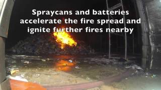Red Fire Group CAF Waste Fire Test - VDS test 2015